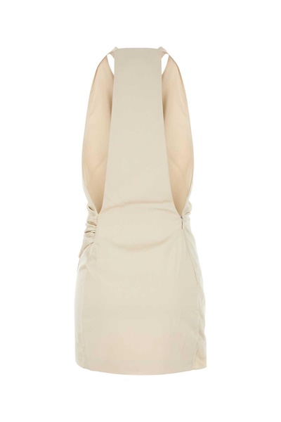 Ivory Satin Verushka Mini Dress