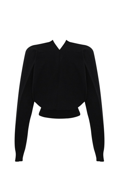 Crossover Sweater In Technical Nylon