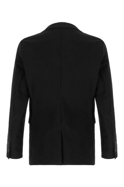 Black Stretch Nylon Blazer