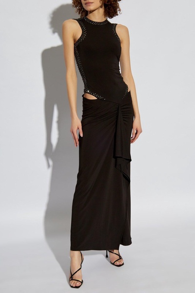 Crystal-embellished Sleeveless Maxi Dress