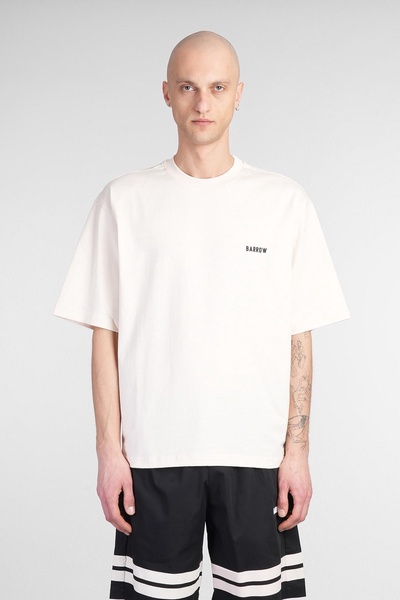 T-shirt In Beige Cotton