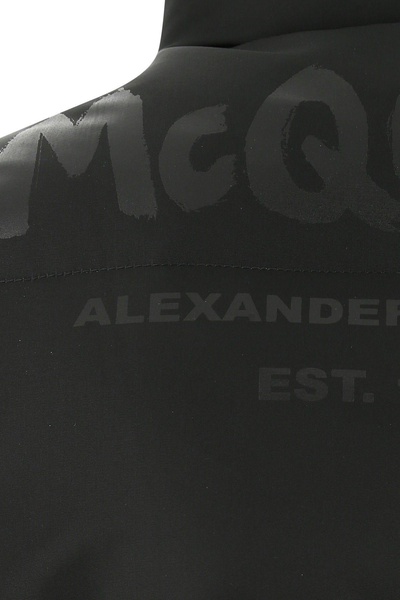 Black Polyester Padded Jacket