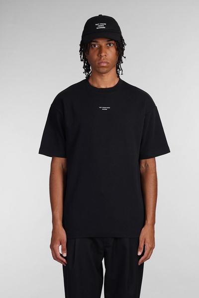 T-shirt In Black Cotton
