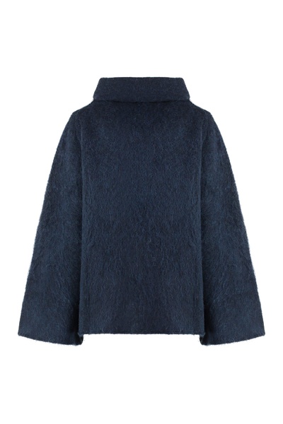Wool Blend Turtleneck Sweater