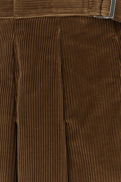 Caramel Corduroy Zucca Mini Skirt