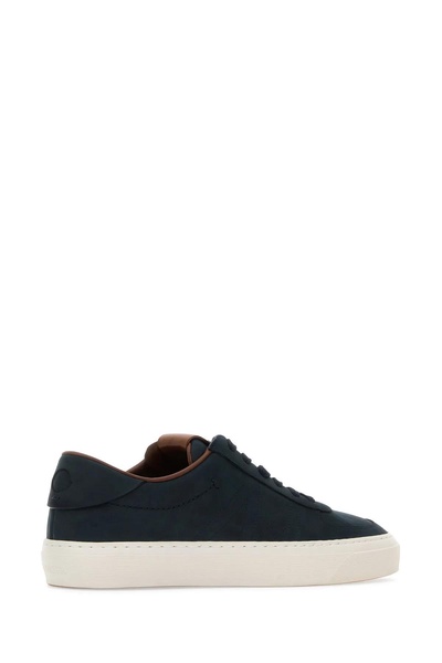 Midnight Blue Leather Monclub Sneakers