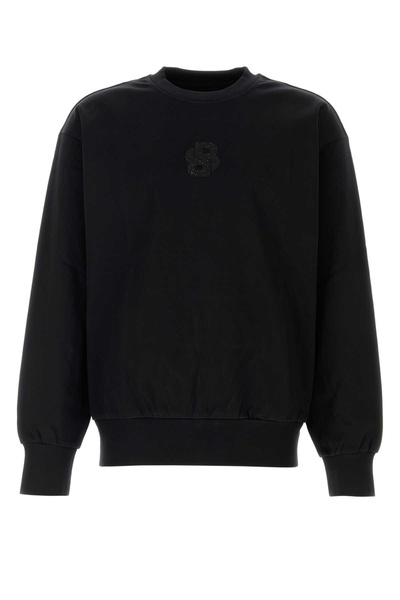 Black Cotton Sweatshirt