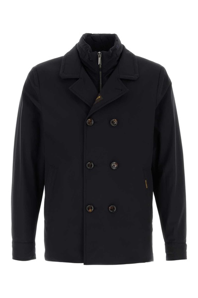 Dark Blue Nylon Blend Volmer Jacket