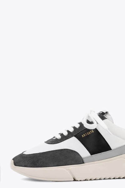 Genesis Vintage Runner White, Grey And Black Low Sneaker - Genesis Vintage Runner