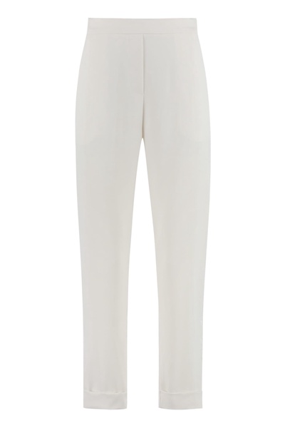 High-waist Crêpe Trousers