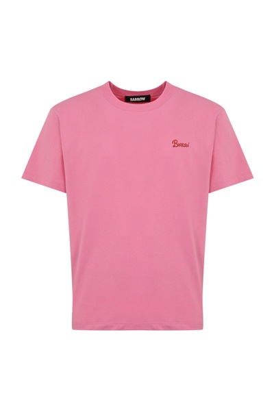 Cotton T-shirt With Barrow Cream Print