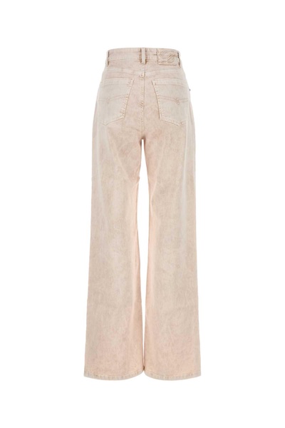 Melange Light Pink Stretch Denim Jeans