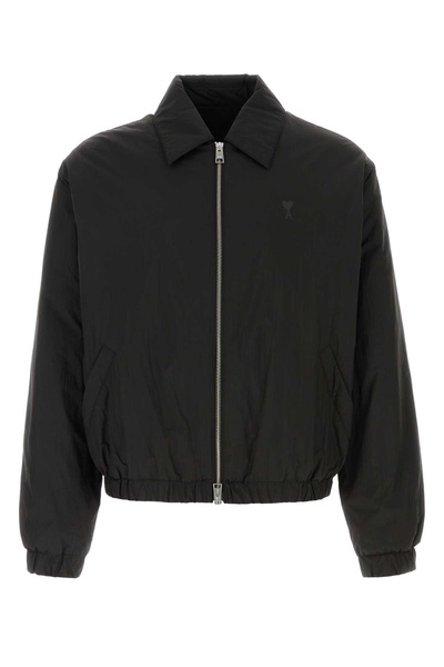 Black Stretch Nylon Jacket