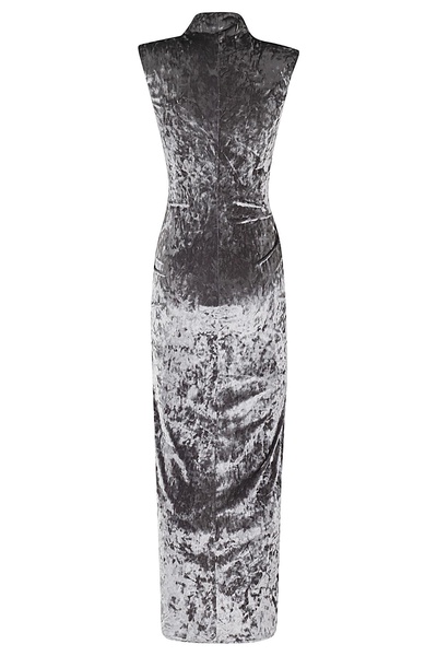 L Dress In C Velvet W Chain