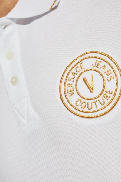 Versace Jeans Couture Polo With Embroidered Logo