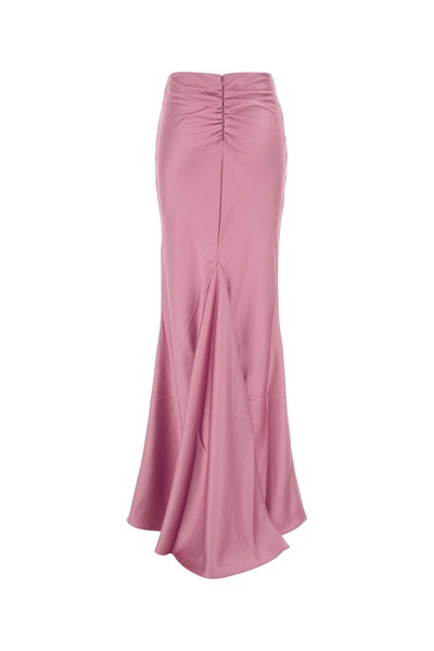 Pink Satin Skirt