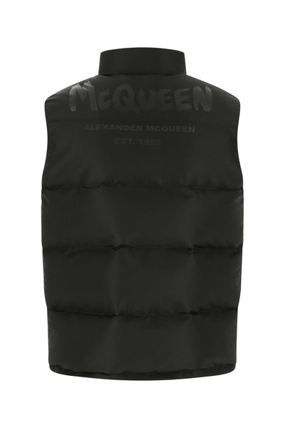 Black Polyester Padded Jacket