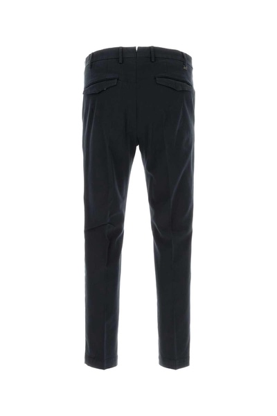 Dark Blue Stretch Cotton Blend Pant