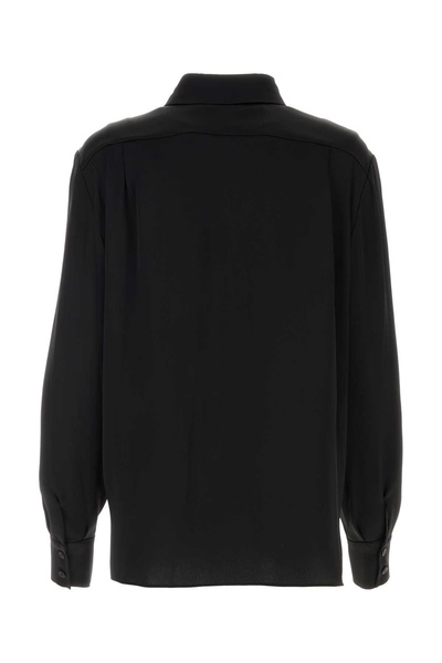 Black Satin Shirt
