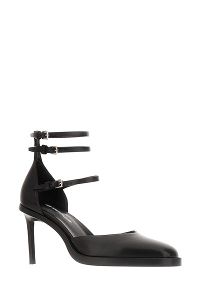 Black Leather Pumps