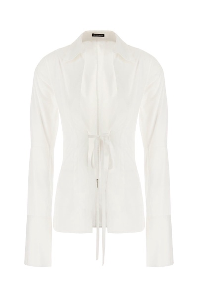 White Cotton Linsey Blouse