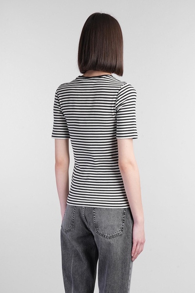 Alessia T-shirt In Black Cotton