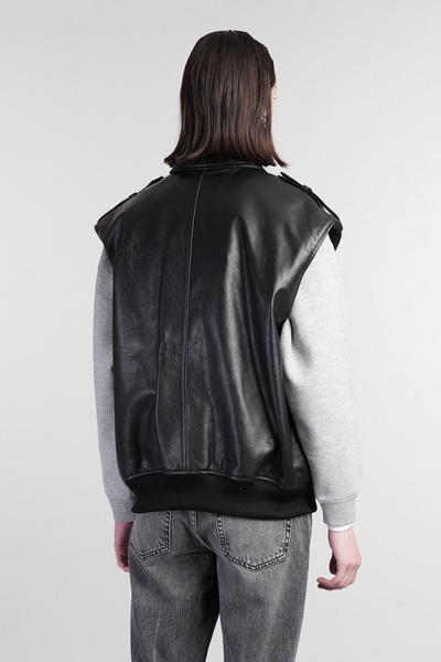 Sonnie Vest In Black Leather