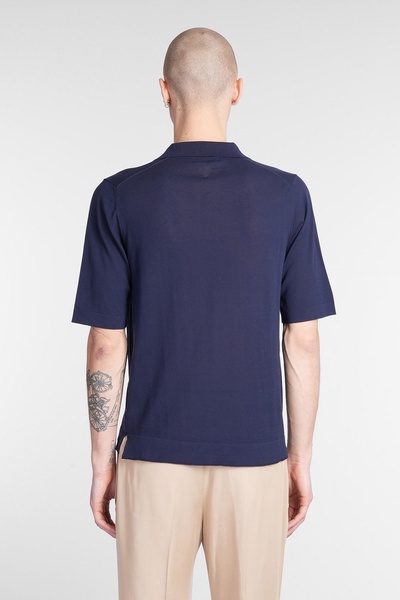 Polo In Blue Cotton