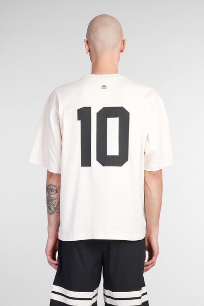 T-shirt In Beige Cotton