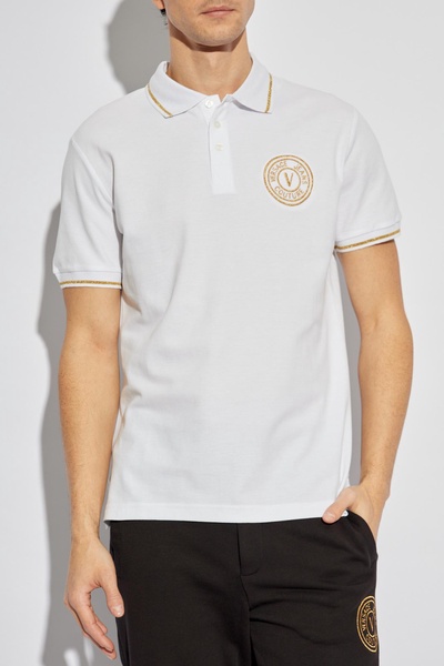 Versace Jeans Couture Polo With Embroidered Logo