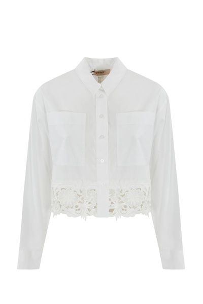 Poplin Shirt With Lace
