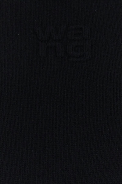 Black Cotton Blend Sweater