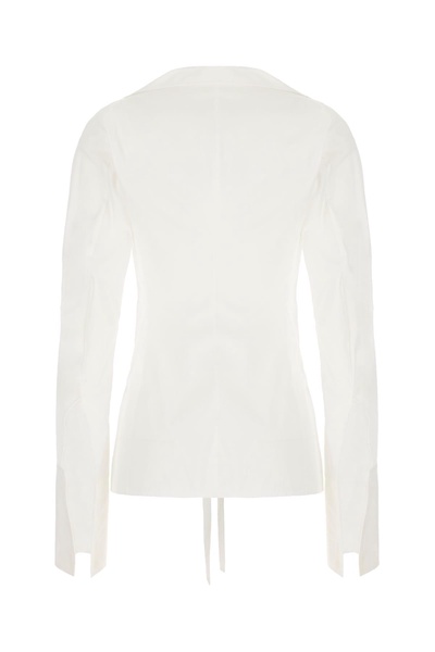 White Cotton Linsey Blouse