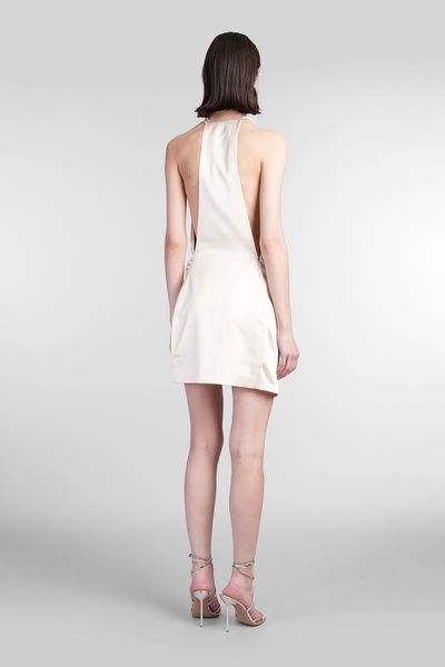 Verushka Mini Dress Woman In Beige Polyester