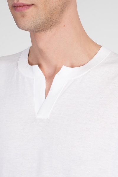 T-shirt In White Cotton