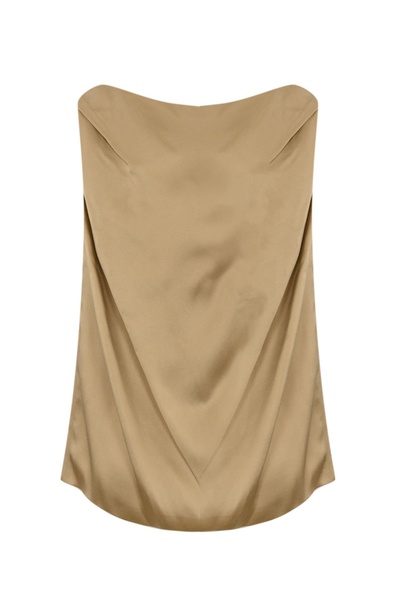 Knot Shoulder Blouse In Viscose