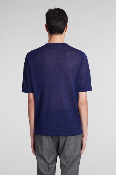 T-shirt In Blue Cotton
