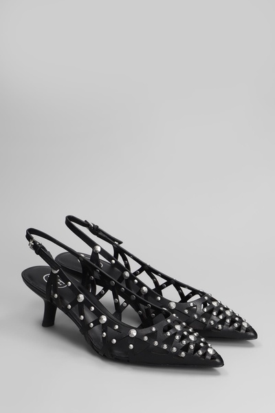 Bizarre Pumps In Black Leather