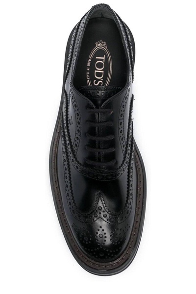Round Toe Lace-up Oxford Shoes