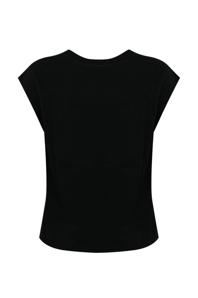 Cotton T-shirt With Lace Application