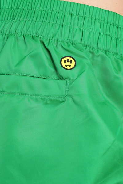 Shorts In Green Polyamide