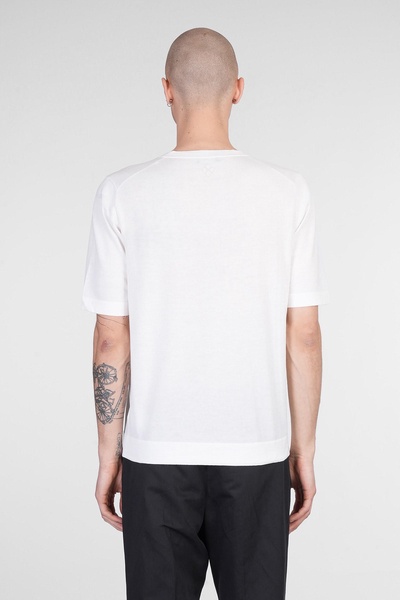 T-shirt In White Cotton
