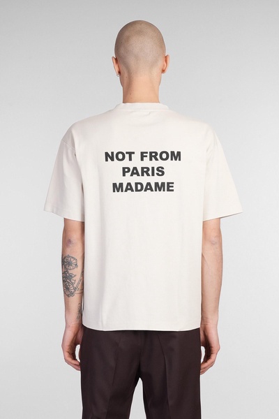 T-shirt In Beige Cotton