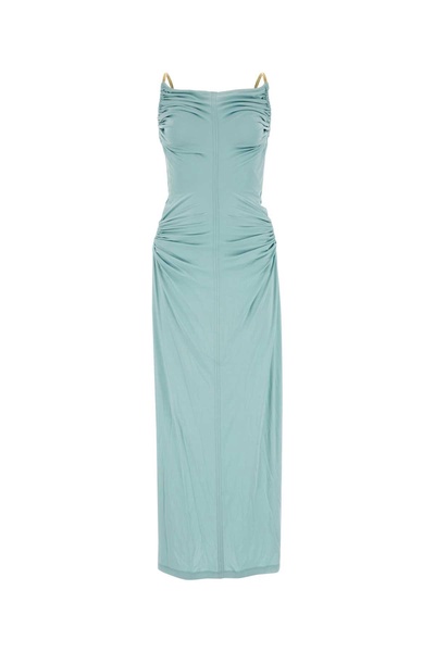 Bottega Veneta Women Sea Green Viscose Long Dress