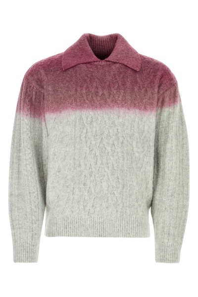Ader Error Men Two-Tone Stretch Acrylic Blend Sweater