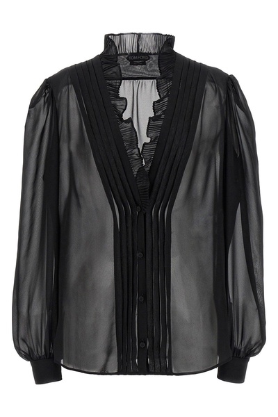 Tom Ford Women Ruffled Shirt