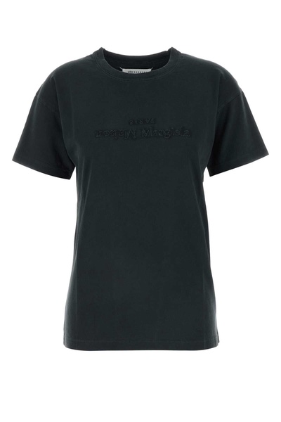 Maison Margiela Women Slate Cotton T-Shirt
