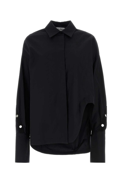 The Attico Women Black Poplin Oversize Shirt