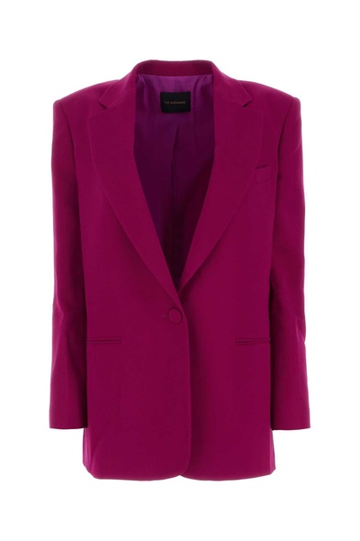 The Andamane Women Tyrian Purple Polyester Blazer