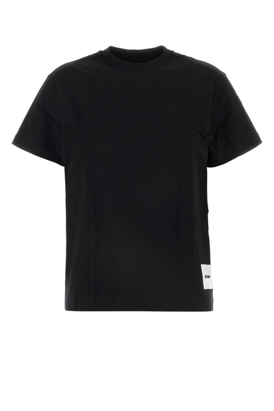 Jil Sander Women Black Cotton T-Shirt Set